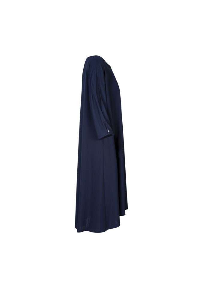 Torino Fluid Dress in Blue