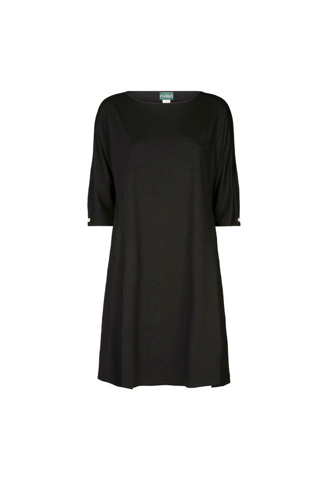 Torino Dress in Black Jersey