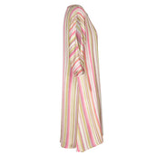 Torino Dress in Green and Pink Stripes
