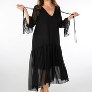 Abito Romantic Saint Tropez voile nero