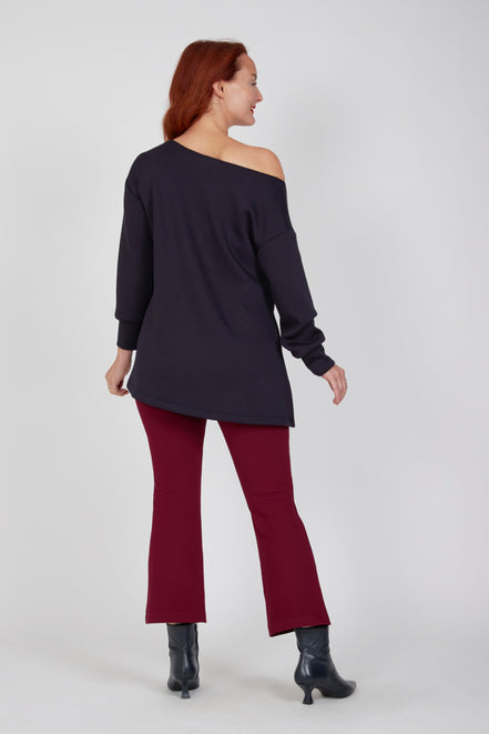 Maglia felpa scuba blu Alice