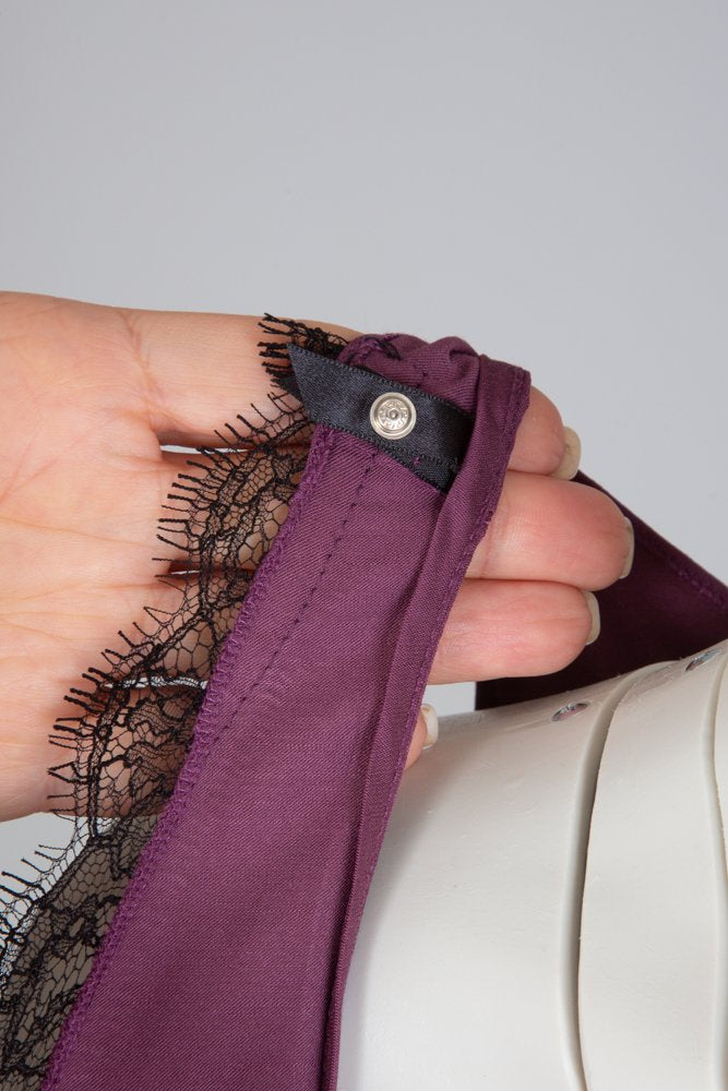 Abito Lace Nina prune