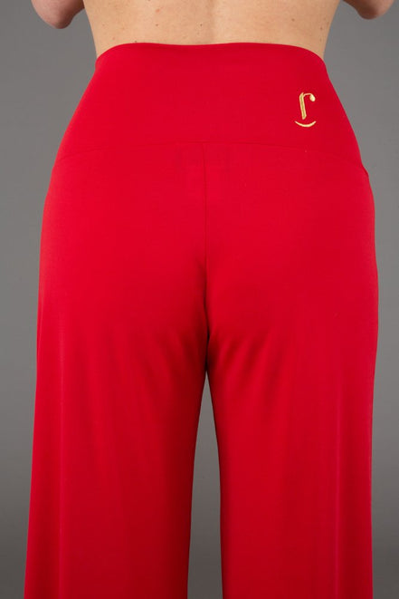 Panta Firenze fluido rosso con baschina