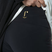 London Trousers in Black with Baschina Waistband