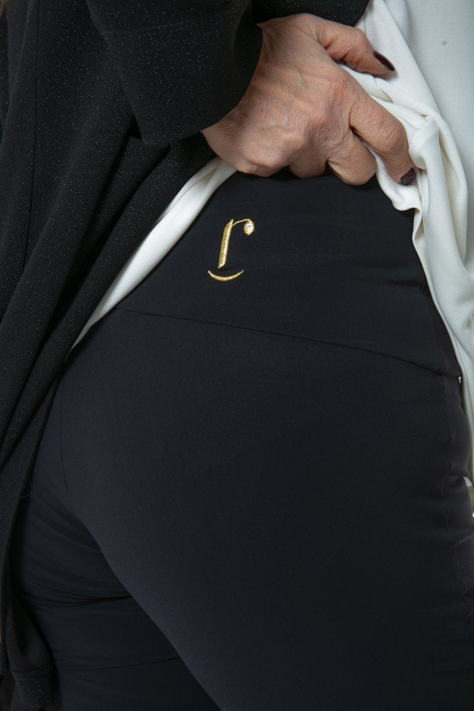 London Trousers in Black with Baschina Waistband