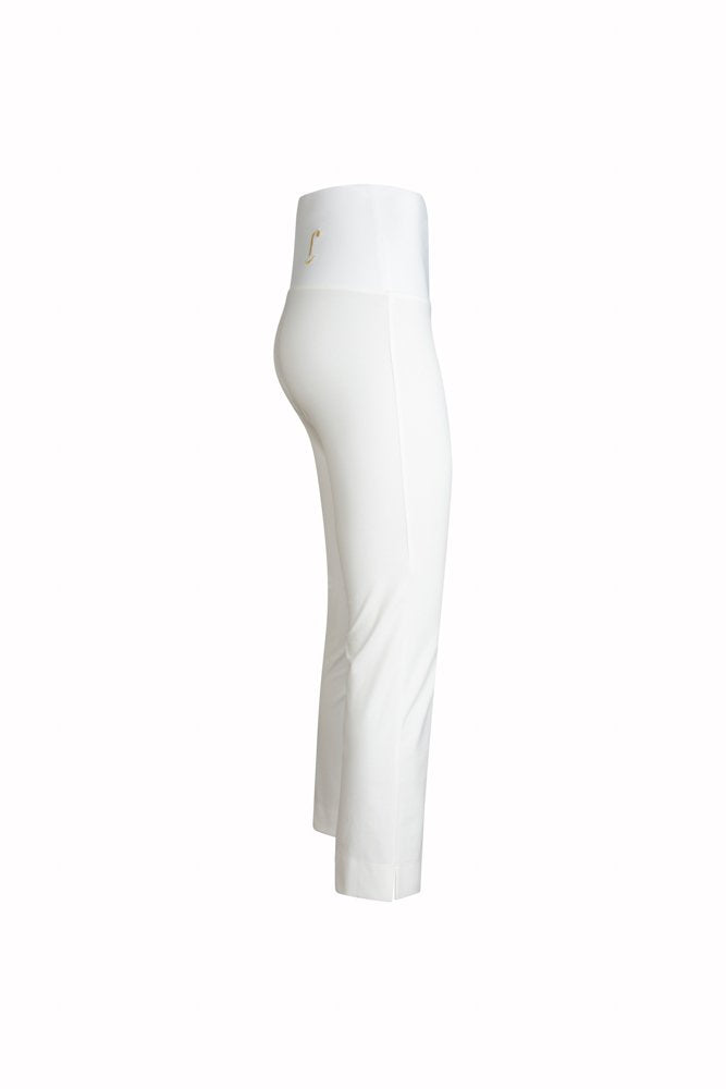 Panta BB in punto milano cotone bianco