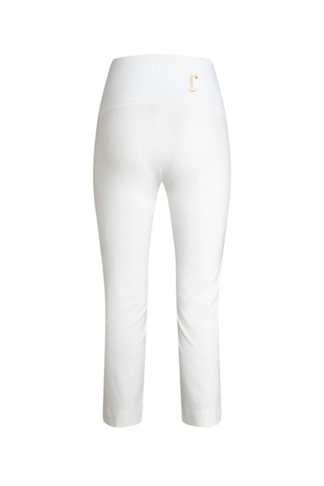 Panta BB in punto milano cotone bianco