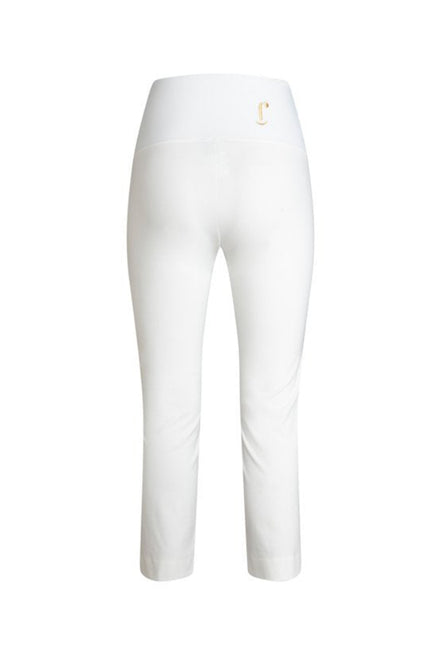 Panta BB in punto milano cotone bianco