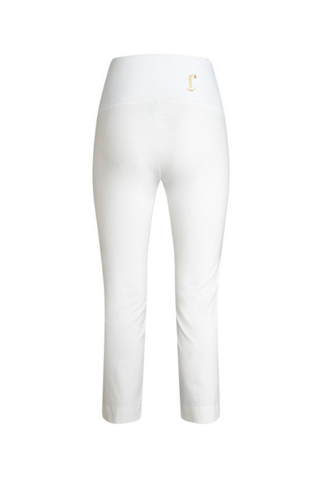 Panta BB in punto milano cotone bianco