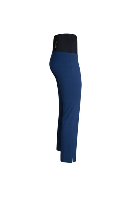 Panta BB cotone blu chiaro con baschina