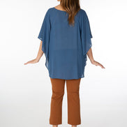 Panta BB cotone cuoio con baschina