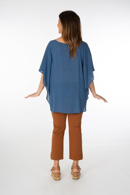 Panta BB cotone cuoio con baschina