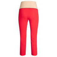 BB Trousers in Red Cotton with Baschina Waistband