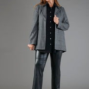 Berlin Jacket in Grey Prince of Wales Check
