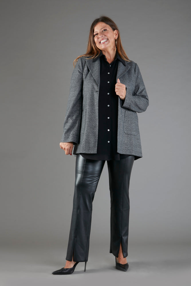 Berlin Jacket in Grey Prince of Wales Check