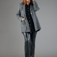 Berlin Jacket in Grey Prince of Wales Check