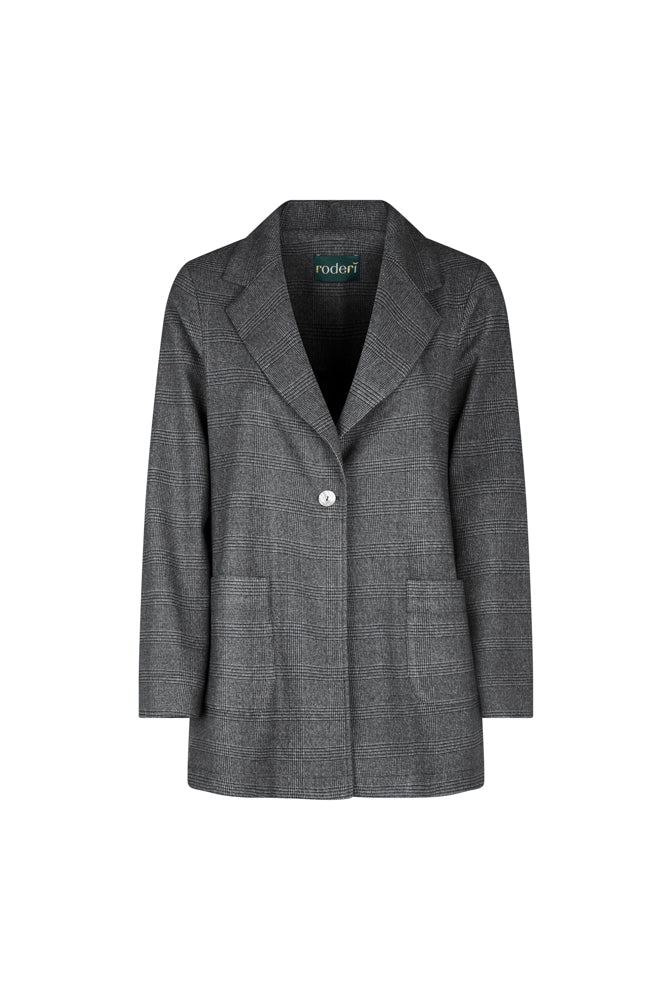 Berlin Jacket in Grey Prince of Wales Check