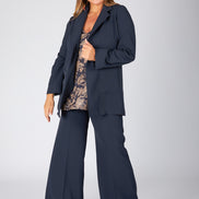 Blazer Berlin in crepe cady blu