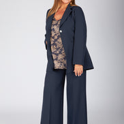 Blazer Berlin in crepe cady blu