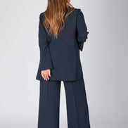 Blazer Berlin in crepe cady blu