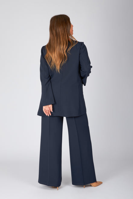 Blazer Berlin in crepe cady blu
