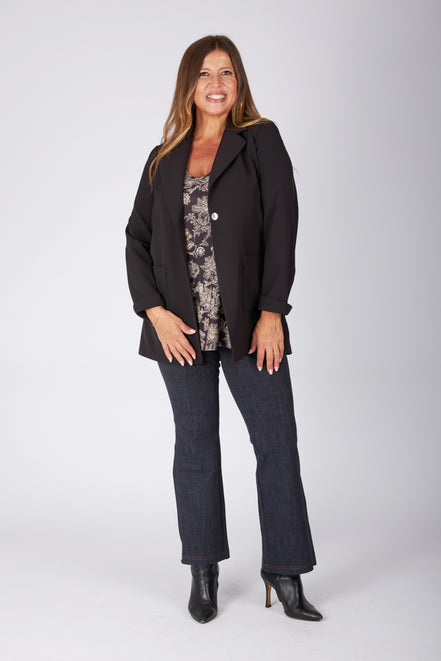 Blazer Berlin in crepe cady nero