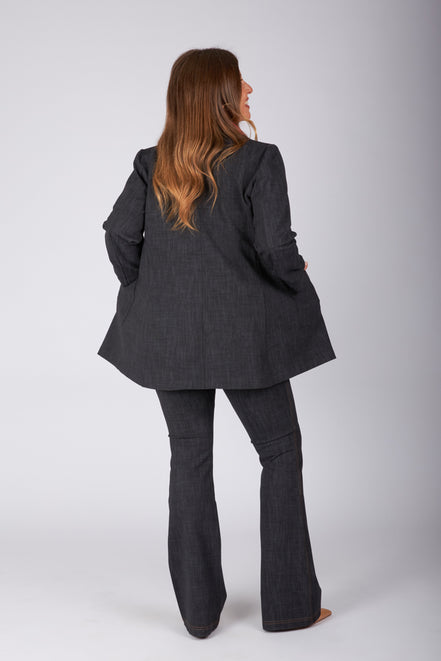 Blazer Berlin in punto milano nero delavè