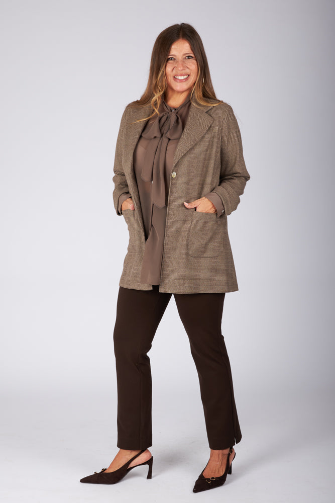 Blazer Berlin scozzese galles beige