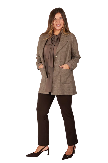 Blazer Berlin scozzese galles cioccolato