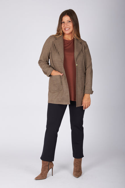 Blazer Berlin scozzese galles beige