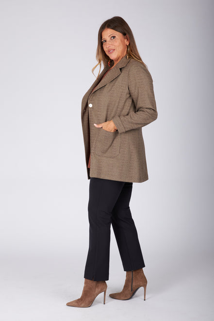 Blazer Berlin scozzese galles beige
