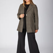Blazer Berlin scozzese nero beige lurex