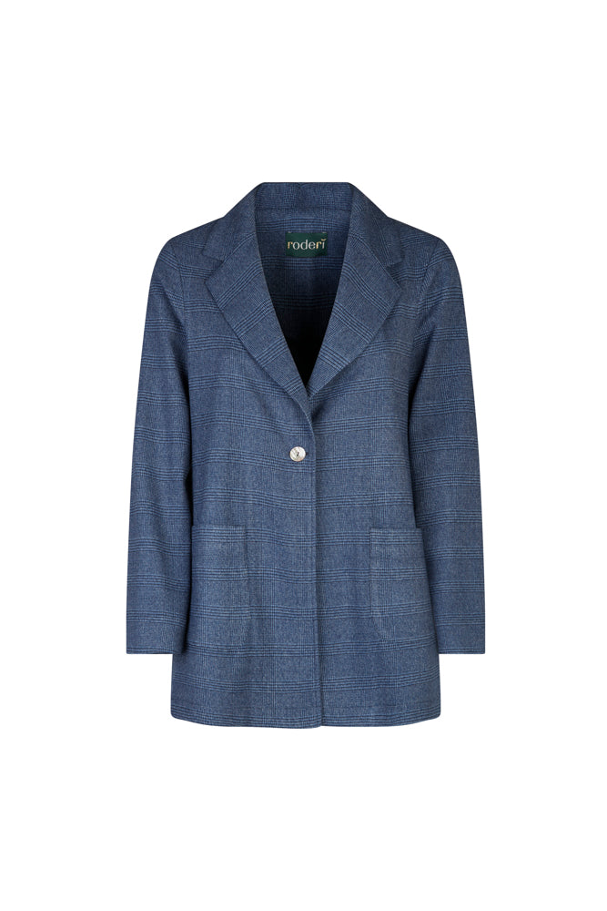 Berlin Blazer in Blue Prince of Wales Check
