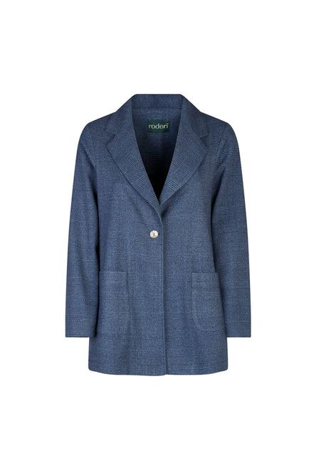 Berlin Blazer in Blue Prince of Wales Check