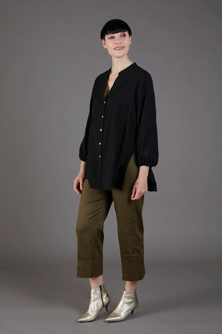 Panta Havana cotone militare con baschina