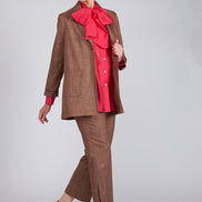 Camicia Cloe in organza fucsia