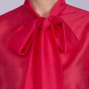 Camicia Cloe in organza fucsia