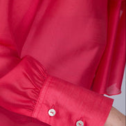 Camicia Cloe in organza fucsia