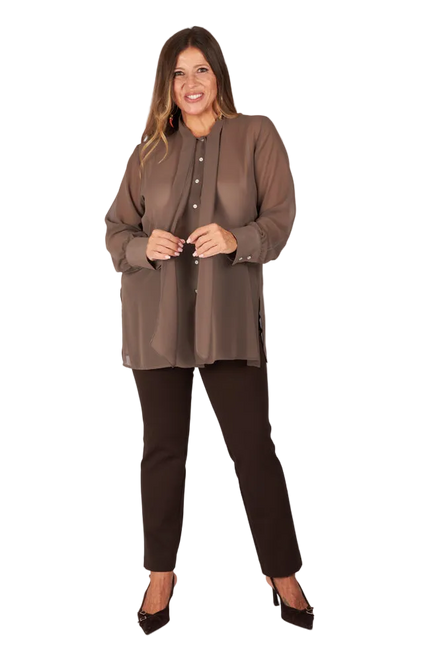 Camicia Cloe tecno voile mastice