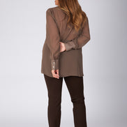 Camicia Cloe poly voile mastice