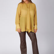 Camicia Cloe poly voile senape