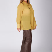 Camicia Cloe poly voile senape