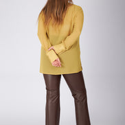 Camicia Cloe poly voile senape
