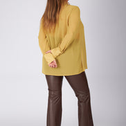 Camicia Cloe poly voile senape