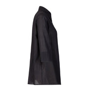 Camicia Milano nero riga lurex