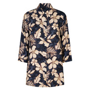 Camicia Milano fantasia fiori blu e vino