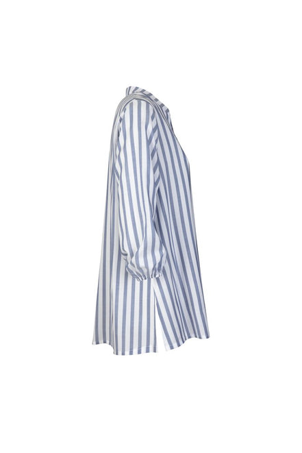 Camicia Vulcano riga bianca blu