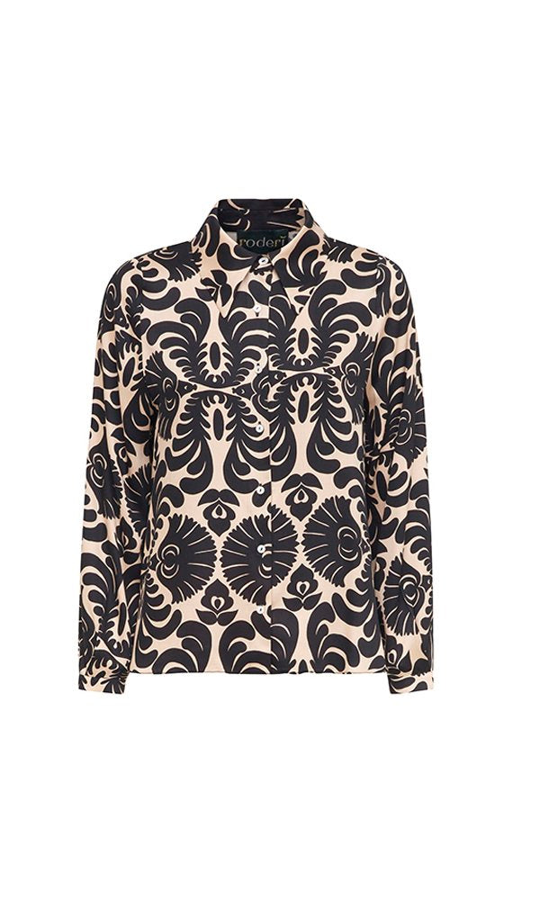 Camicia London disegno nero