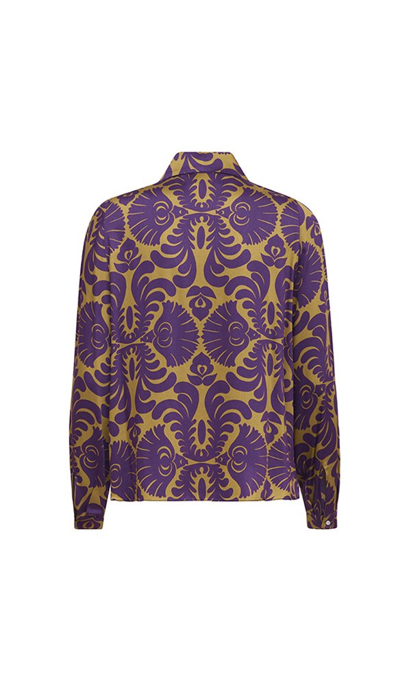Camicia London disegno viola