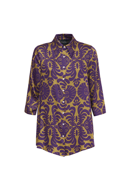 Camicia Milano disegno viola